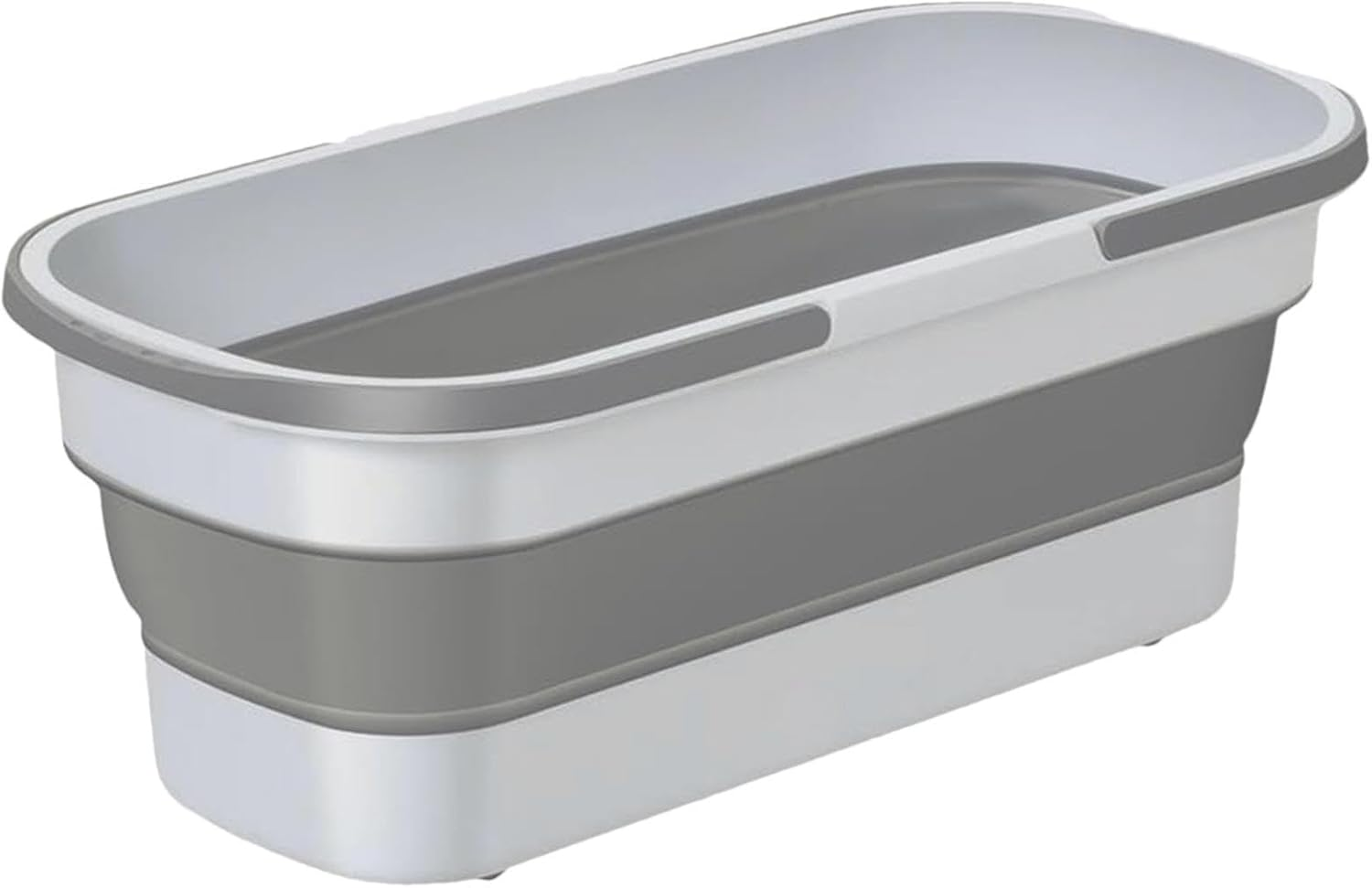 Mop Bucket - Multipurpose Rectangular Cleaning Bucket | 10L Washing Basket | Fabric Basket with Wheels and 2 Mop Cleaning Handles