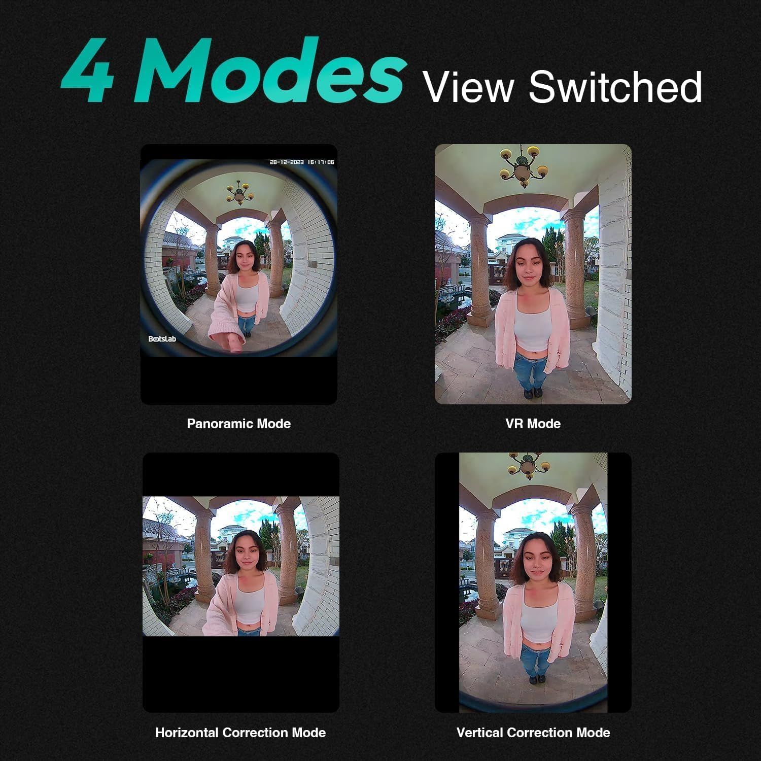 BOTSLAB 5MP Video Doorbell Camera Wireless, No Monthly Fee, 1:1 Head-To-Toe with 180&deg; Angle, 210-Day Battery Life, 32GB Local Storage, 2.4/5G Wifi, Motion Detection, Easy Installation, 2-Way Audio image number 3