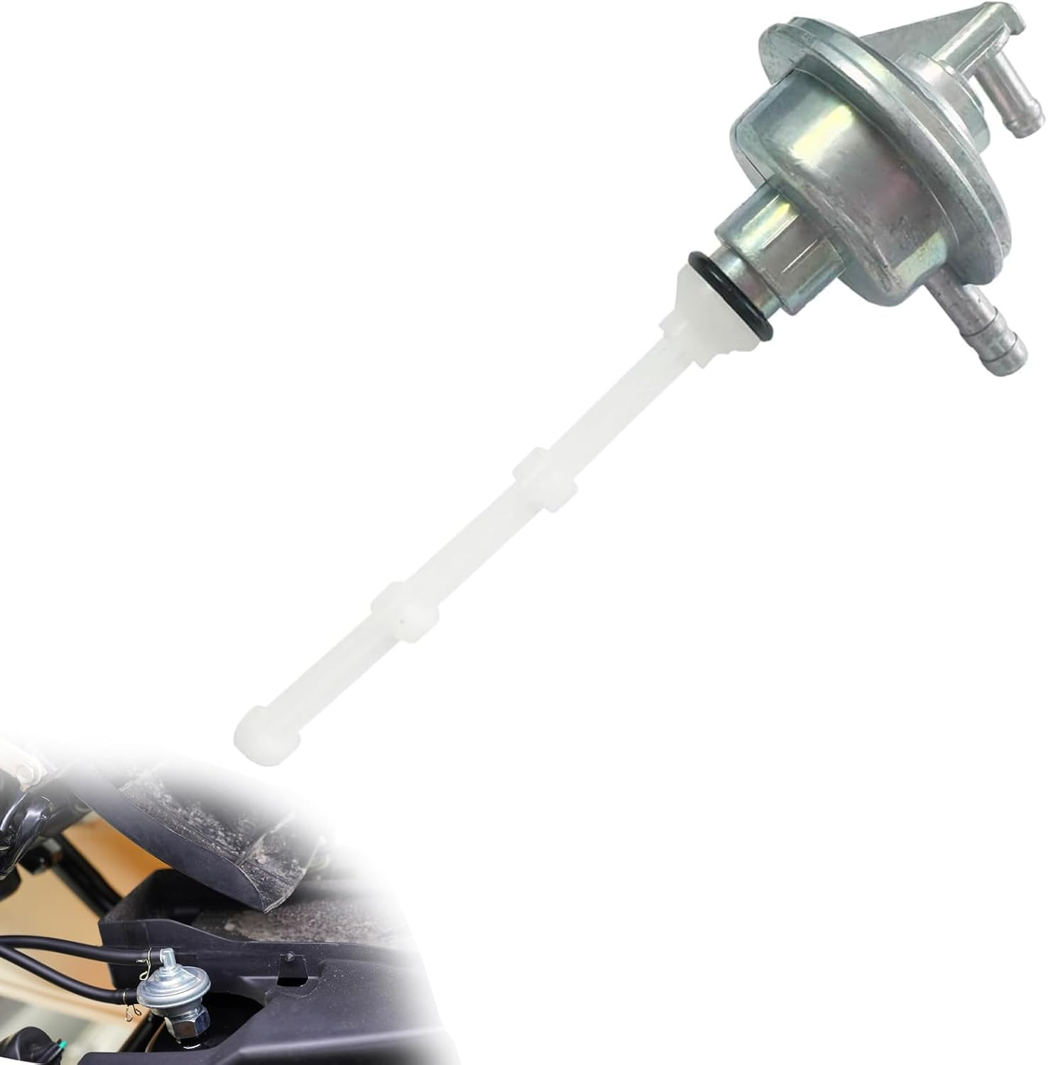 1 Pcs Fuel Tap Petcock Tank Switch Valve,Suitable for Vespa ET2 ET4 LX50, Piaggio Typhoon 125 Fly 150,#674594#575320 Fuel Valve Petcock image number 6