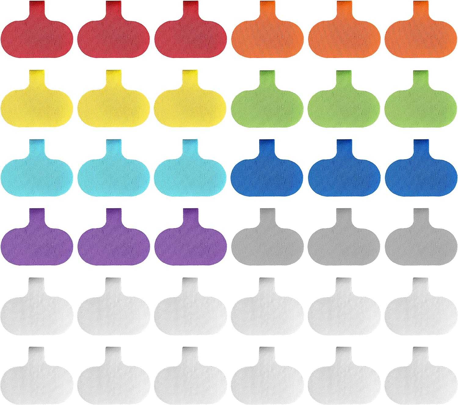 Cable Labels by Wrap-It Storage, Oval, Multi-Color (36 Pack) Write on Cord Labels, Wire Labels, Cable Tags and Wire Tags for Cable Management and Identification for Electronics, Computers and More