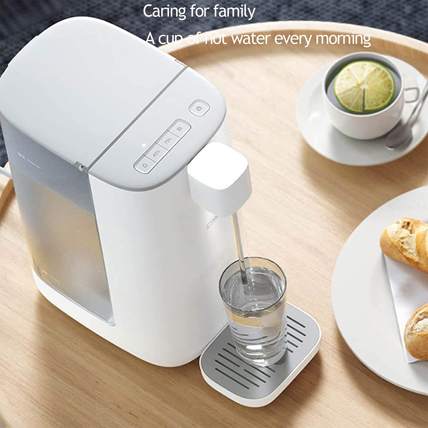 MIJIA Instant Hot Water Dispensers, 3L Instant Hot & Cold Water Filter Dispenser for Reduction of Microplastics, Chlorine, Limescale and Impurities, Zero Installation image number 2