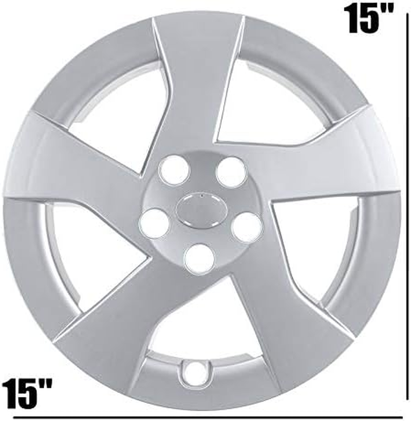 ZUXIM 15 Inch Car Wheel Cover Hub Cap Replacement, for Toyota, for Prius 2010 2011 42602-47110 Alloy Wheel Center Cap image number 2