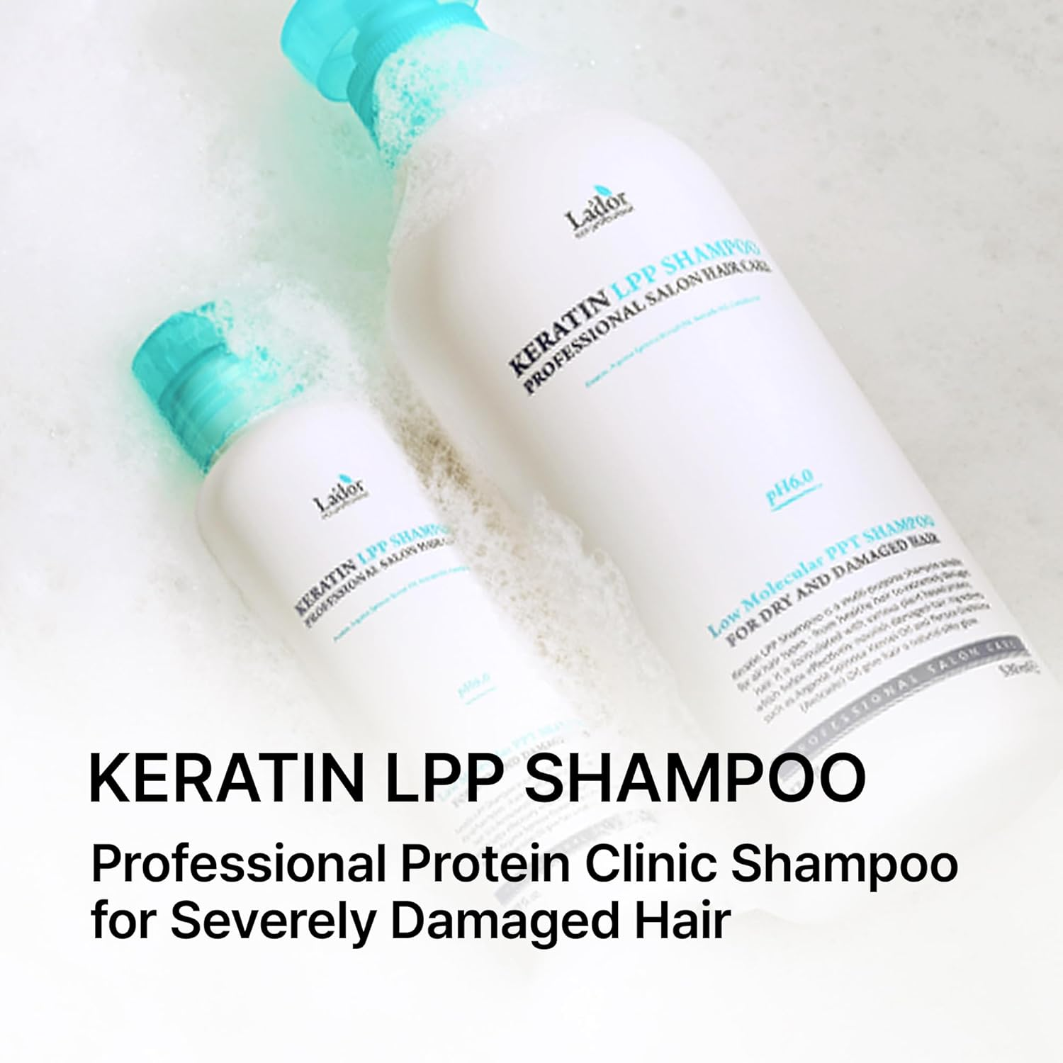 Keratin LPP Shampoo (530Ml) Nourishing Silk and Hydrolyzed Wheat Protein Shampoo for Dry, Damaged, Coloured, Permed Hair image number 4