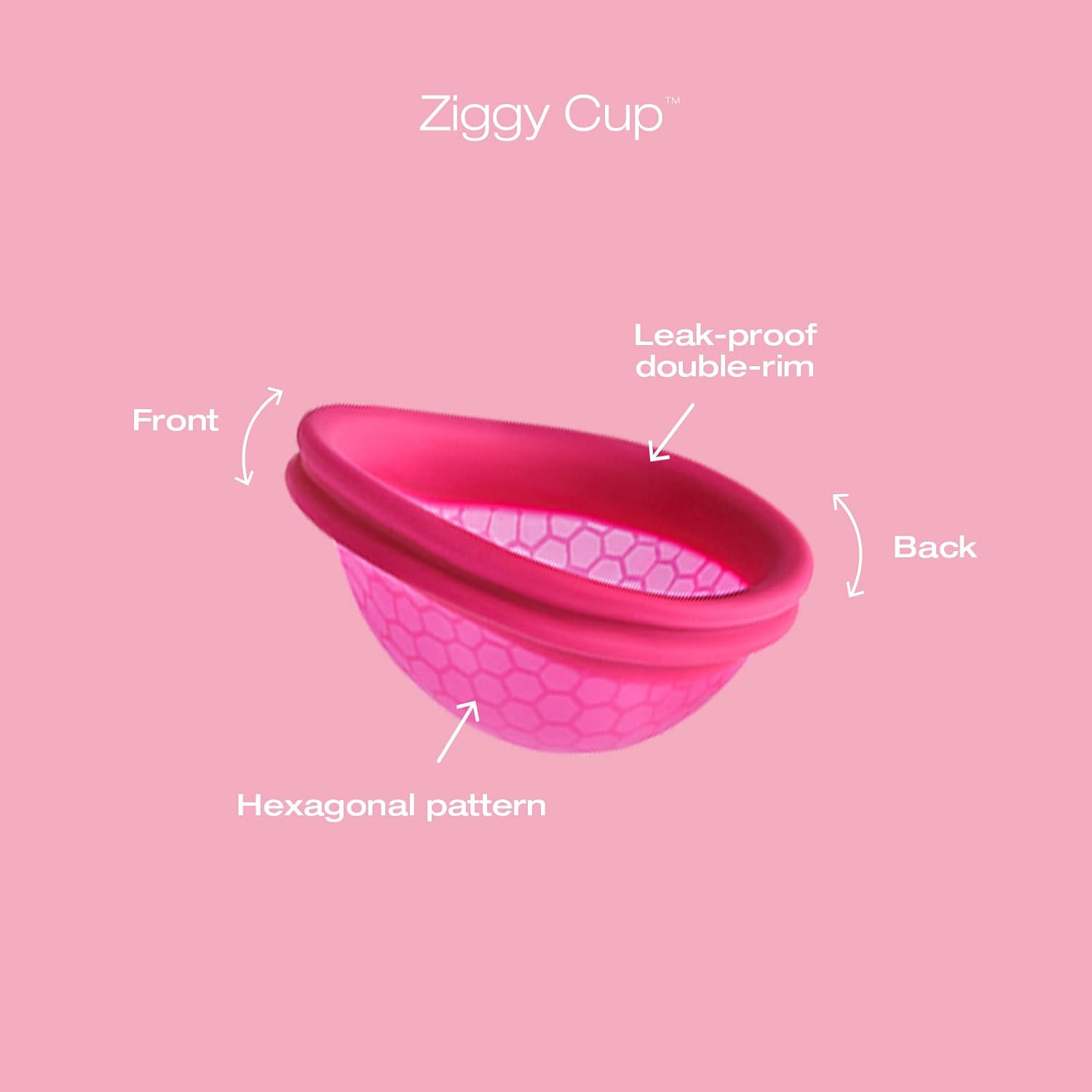 Intimina Ziggy Cup &ndash; Extra-Thin Reusable Menstrual Cup with Flat-Fit Design image number 4