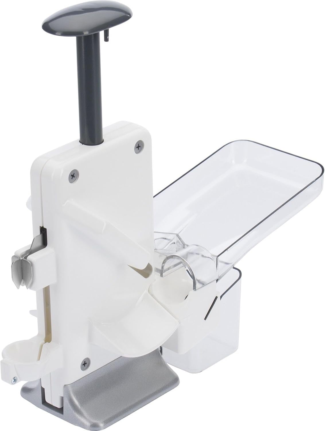 Westmark Cherry Double Pitter and Plum Piter, Combination Corer, Extra Fast: for 2 Cherries at Once, Height: 32.5 Cm, Plastic/Stainless Steel/Aluminium, Stone Mat, White/Silver, 40602260 image number 3