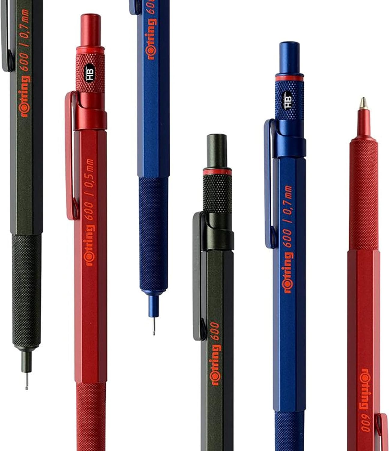 ROTRING 2119800 ROTRING 600 Mudder Red Mechanical Pencil, 0.5Mm, Knock Type image number 1