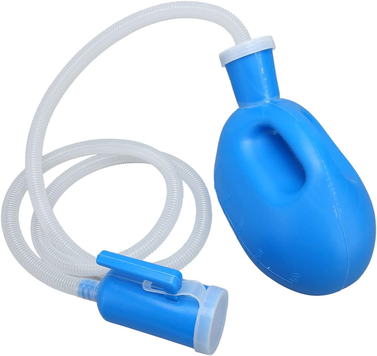 Jiawu Urinals for Men, 2000ML Plastic Pee Bottles for Men, Male Urine Bottle with Lid, Handle, Spill Proof, Long Tube, Male Urinals, Pee Container Men, Portable Urinal for Men, Elderly image number 1