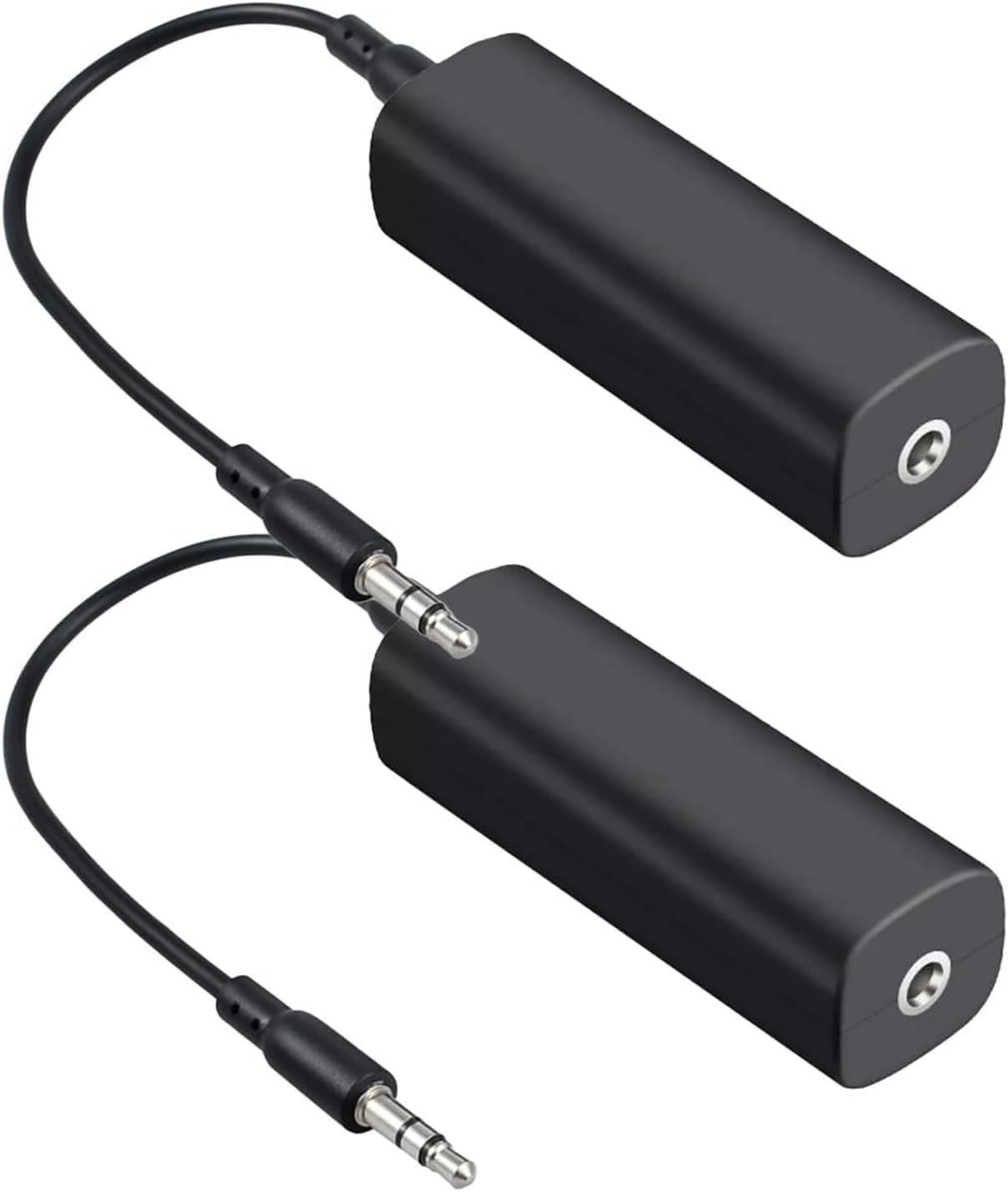 2Pc Ground Loop Noise Isolator for Car and Home Audio, 3.5Mm Plug, Compact Plug and Play Design for Drivers and Music Lovers image number 3