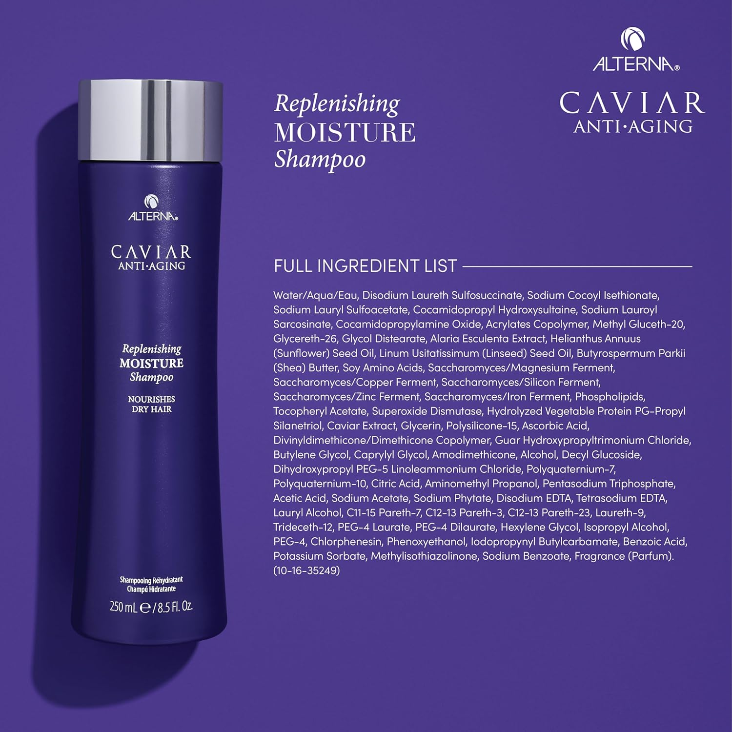 Alterna Caviar Anti-Aging Replenishing Moisture Shampoo, 487 Ml