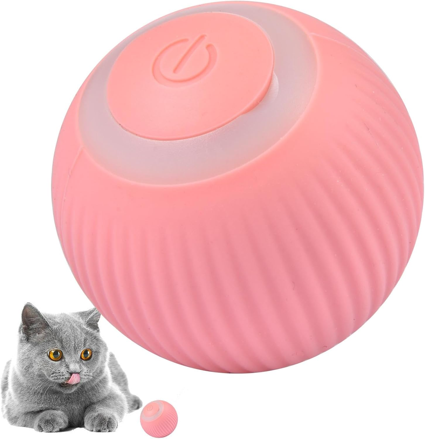 Cat Ball 2.0, Power Ball 2.0 Cat Toy, Ball for Dogs Cat, Interactive Hunting Cat Toy, Intelligent 360 Degree Active Moving Pet Ball Toy, Rolling Smart Electronic Dog Cat Ball Toy