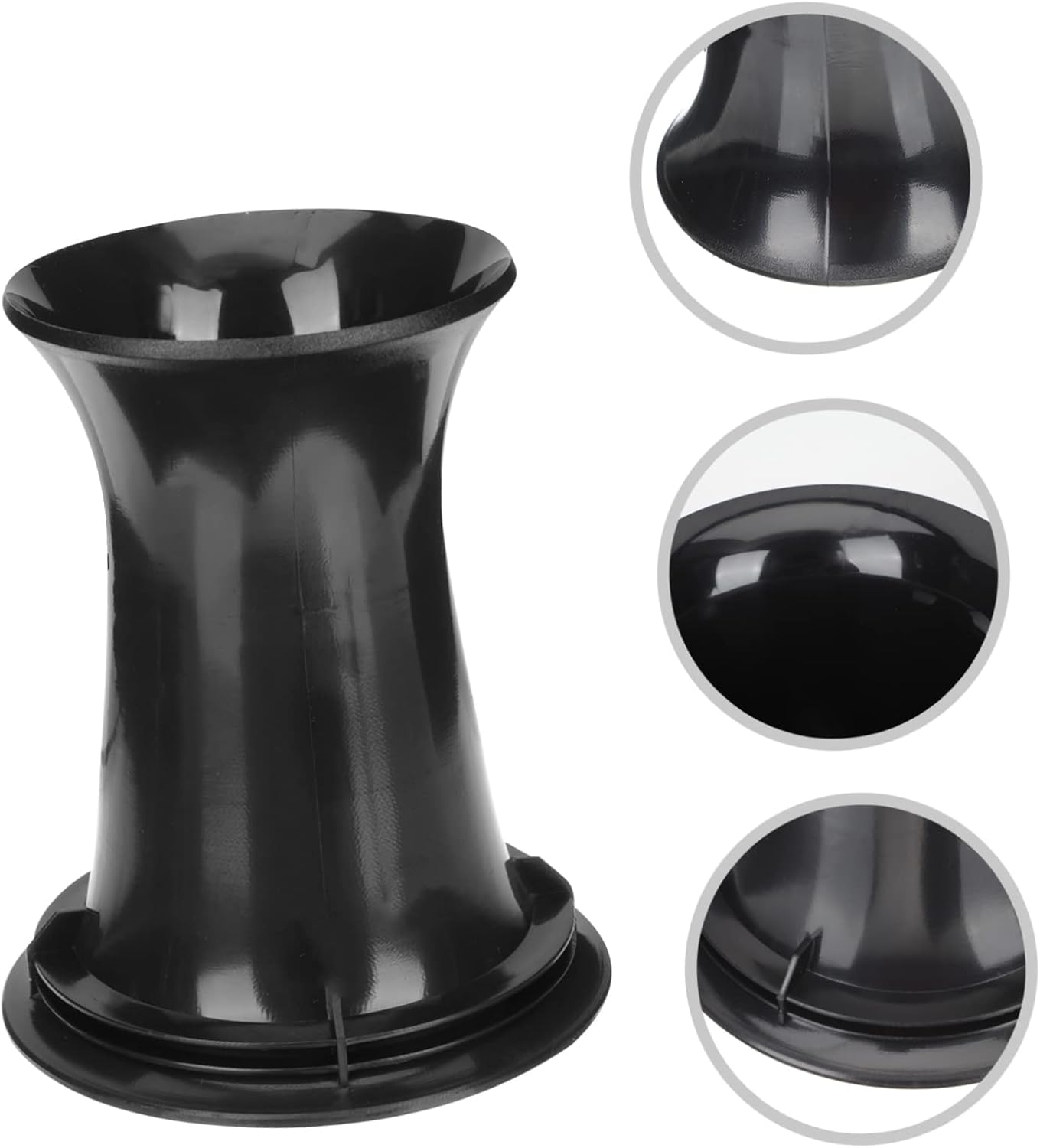 CHICAMPERA 8Pcs Speaker Accessories Plastic Subwoofer Port Tube Woofer Box Port Tube Replacement for Speaker Spikes Pads