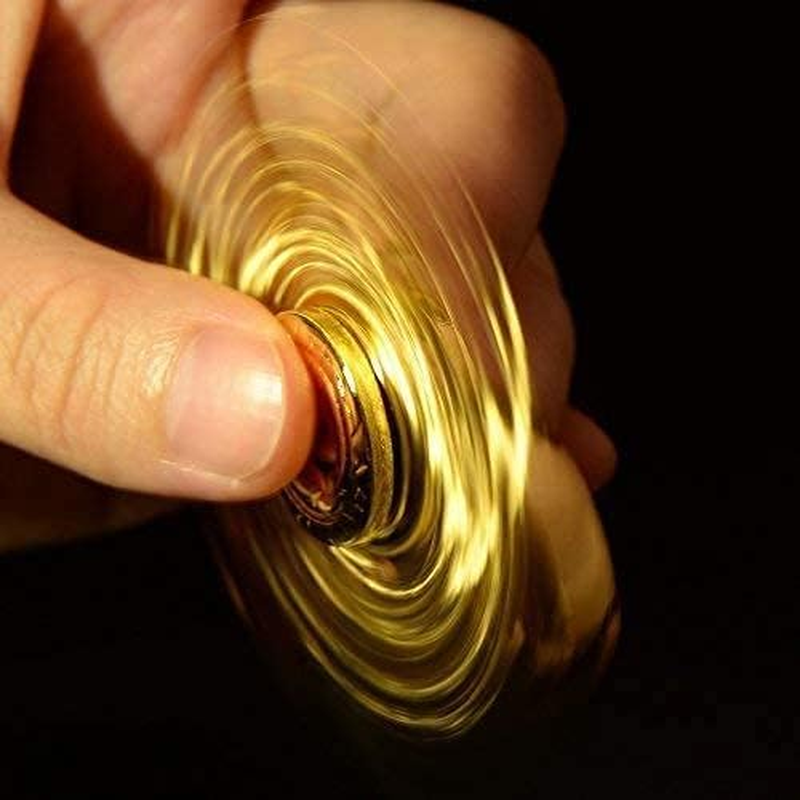 Fidget Hand Spinner Toys for Kids Adults, Sensory Magic Orb Gifts for Fans of the Medieval Magical World, Idea Finger Toys for Stress Relief anti Anxiety(Golden) image number 3