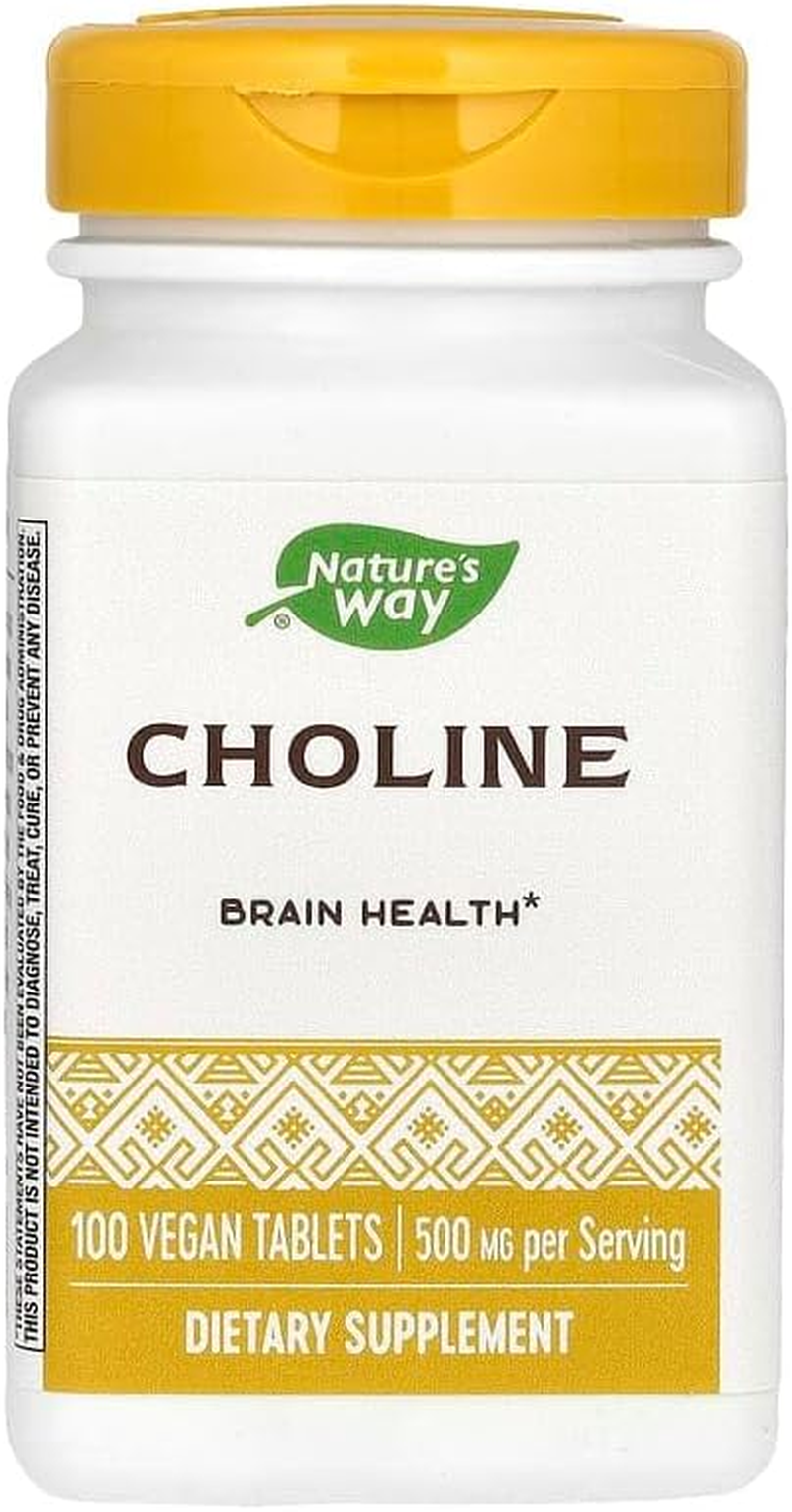 NATURE'S WAY Choline 500Mg 100 Tablets image number 1