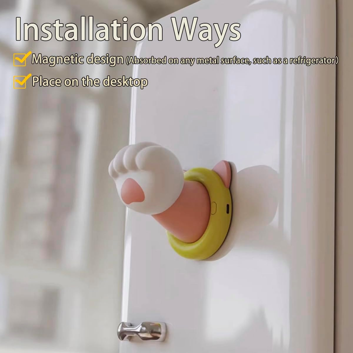 LADWOKFI Silicone Night Light Cute Touch Lamp Kitten Claw Rechargeable Bedside Lamp with Timer Dimmable Lamp Night Light for Kids Bedroom Nursery Light Desk Lamp Nightlight Gift image number 5