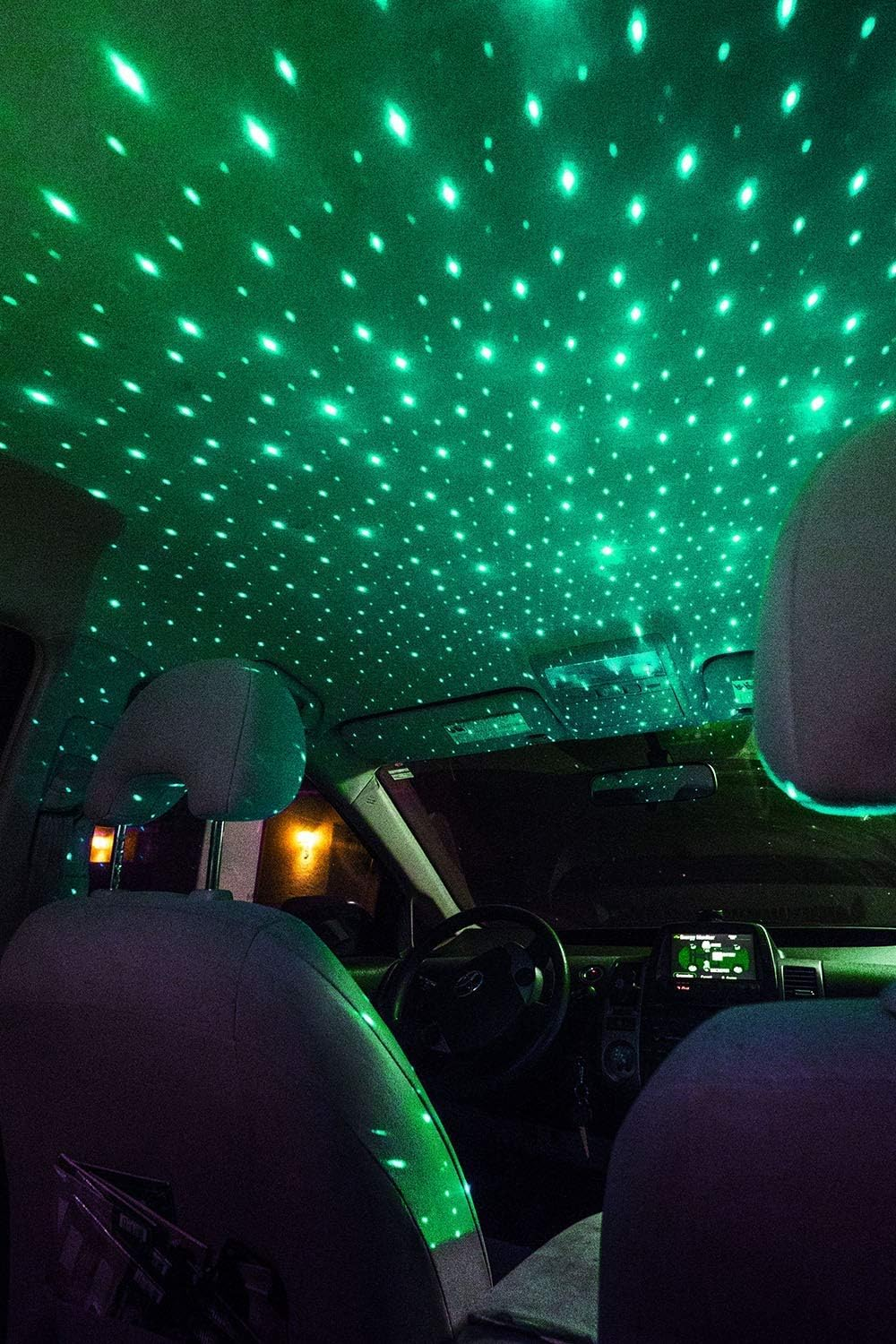 Blisslights Starport USB Laser Star Projector for Game Room Decor, Bedroom Night Light, or Mood Lighting Ambiance (Green) image number 2