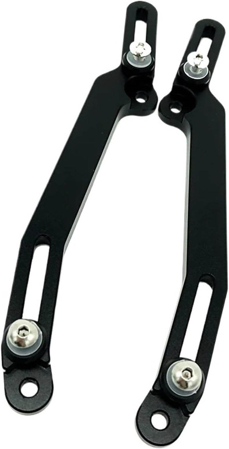 Jiningxinxin Windscreen Adjusters Airflow Adjustable Windscreen Wind Bracket Fit for FORZA750 Forza750 2021 2022 Motorcycle(Black) image number 3