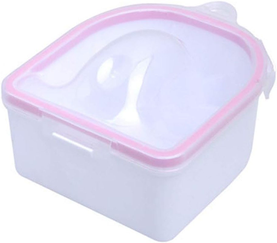 1 Piece Nail Soaking Bowl Nail Remover Soaking Bowl Soaking Soak Bowl Nail Art Polish Remove Wash Soaker Tray Manicure Spa Tool Manicure Treatment Remover, Pink image number 2