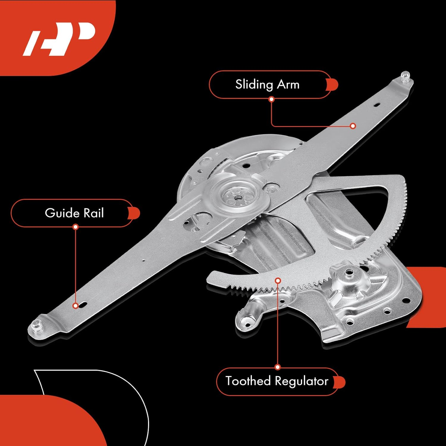 A-Premium Window Regulator Replacement for Volvo S80 1999-2006 without Motor Front Right image number 4