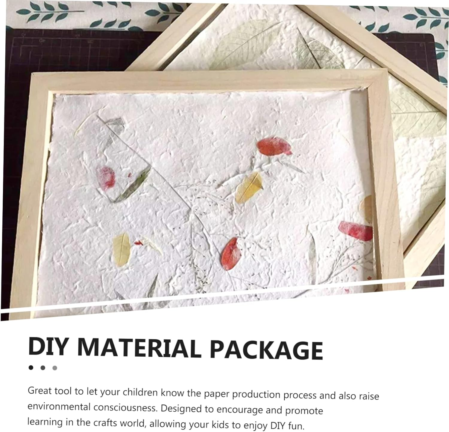 PLAFOPE Paper Frame Recycled Paper Screen Deckle with Mesh Making Tools Making Screen Kit Making Kit Mould and Deckle Crafts Supplies Micro-Wave Oven Wooden Child