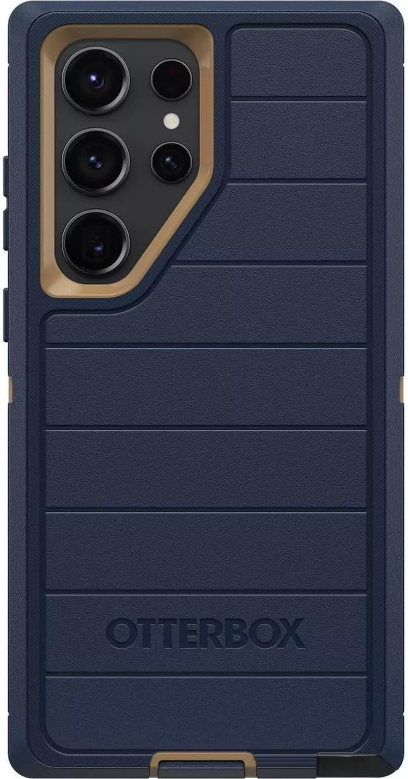 Otterbox Galaxy S23 Ultra (Only) - Defender Series Case - Blue Suede Shoes, Rugged & Durable, with Port Protection, Includes Holster Clip Kickstand, Microbial Defense Protection - Non-Retail Packaging image number 5