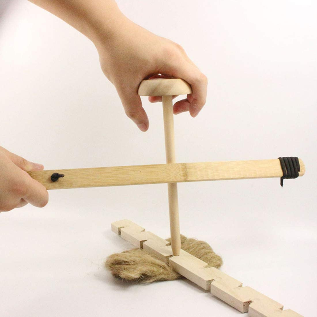 Bow Drill Fire，Bow Drill Kit Fire Starter，Outdoor Adventure Education, Learning to Drill Wood for Fire Training image number 3