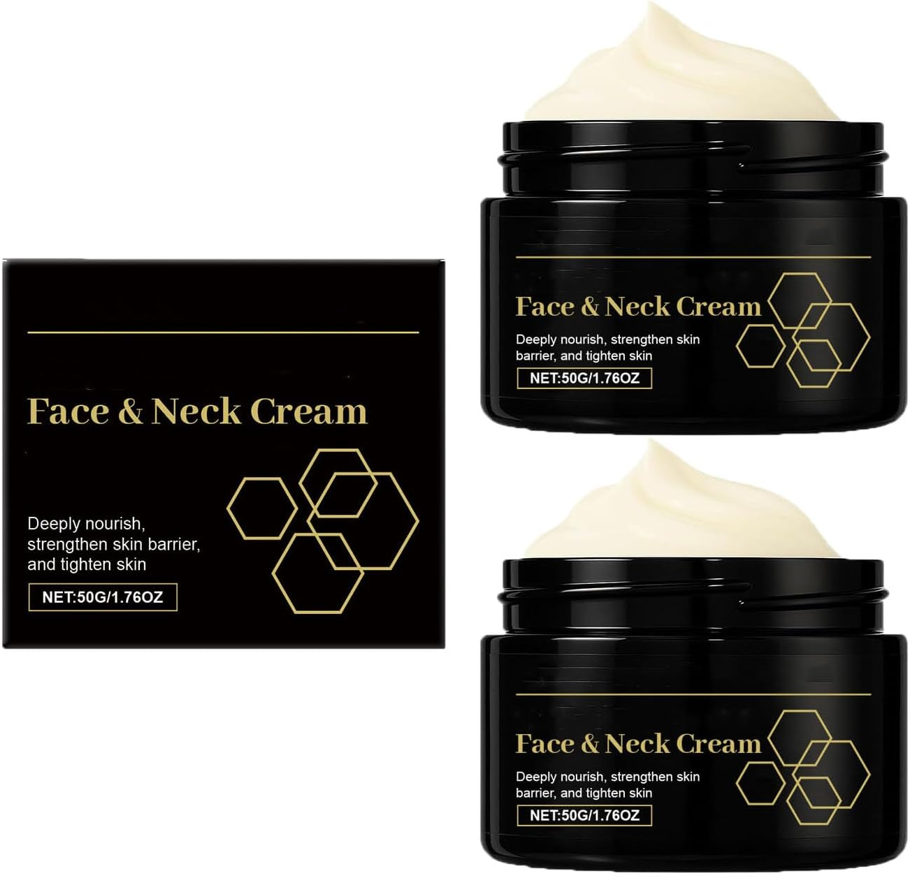 Men'S Skin Tightening Face Cream - Anti-Aging Moisturizer for Dry Skin, Reduces Wrinkles & Fine Lines, Lightweight & Non-Greasy, Soothing after Shave Lotion, Soothing Skin (2Pcs)