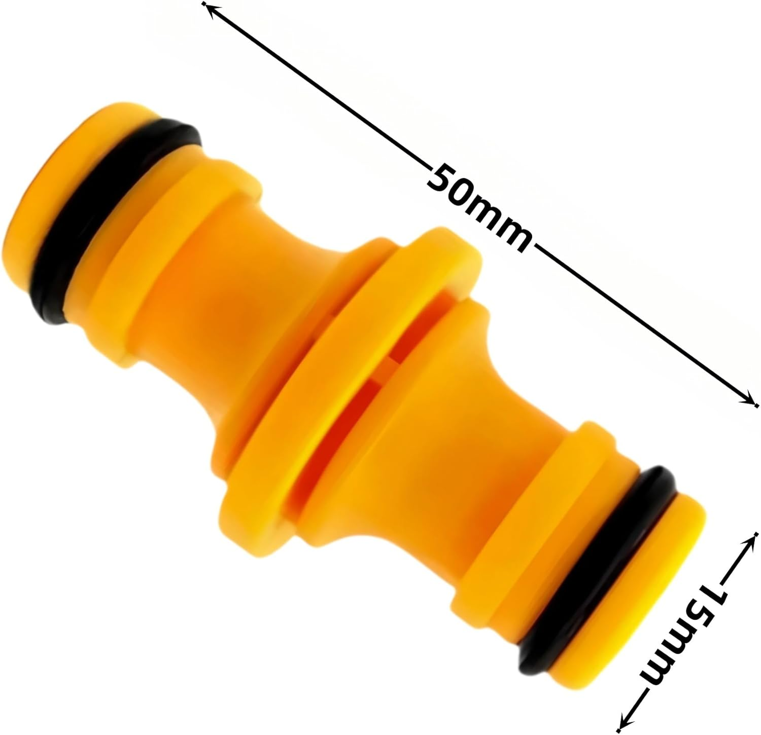 Garden Hose Connectors Set (Double Male Hose Connector（Yellow）) - 3/4 Inch Female Thread Quick Connector image number 5