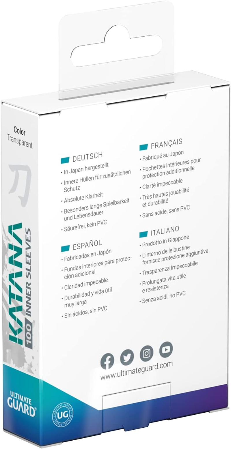 Ultimate Guard Katana Inner Sleeves 100-Pieces image number 3