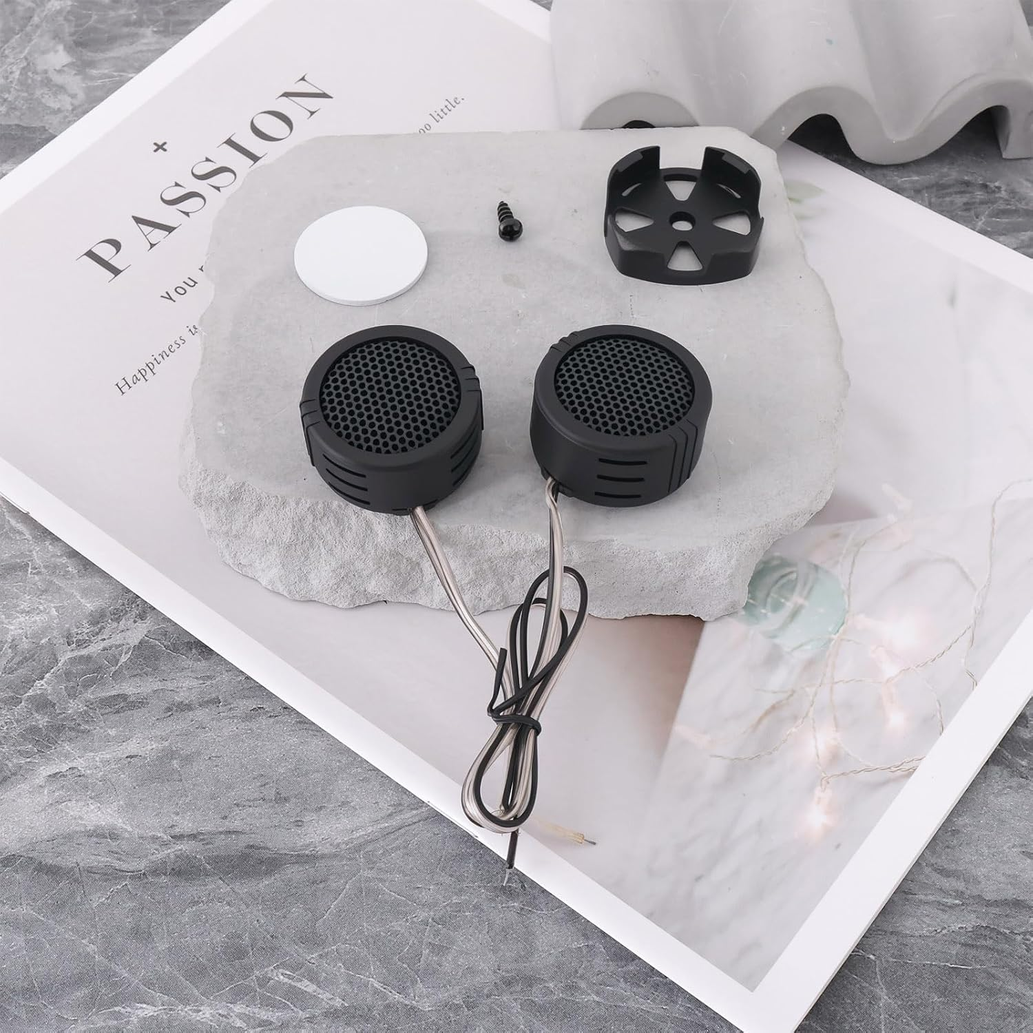 Be in Your Mind 2Pcs 500W 98Db High Efficiency Mini Dome Tweeter for Car Audio System 2Khz - 20Khz Frequency Range image number 3