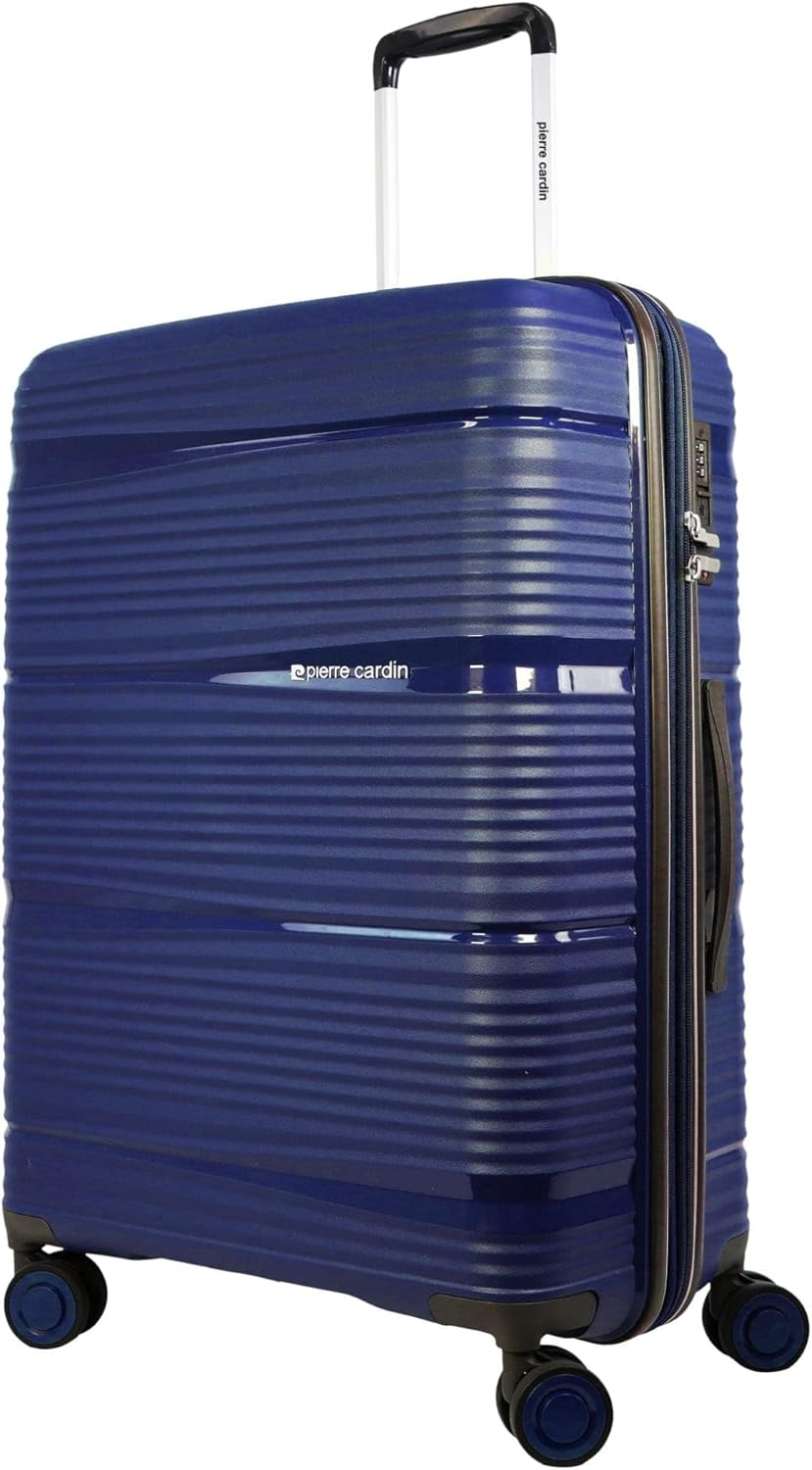 Pierre Cardin Normandy 73Cm Large Hard Shell Suitcase in Navy