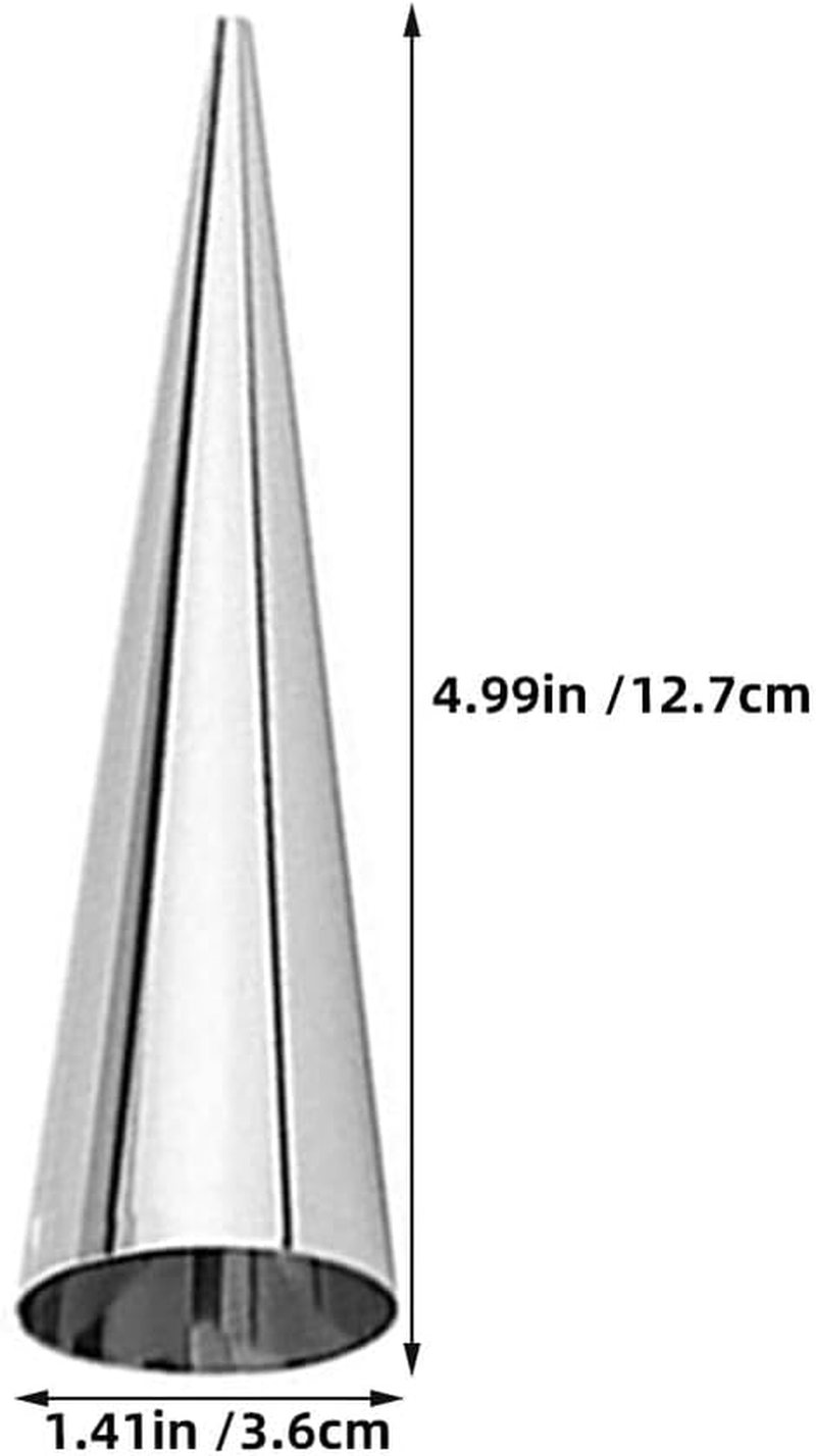 Jojofuny 80Pcs Stainless Steel Baking Tools Conical Horn Molds Croissant Pastry Maker Molds for Baking Home Use image number 4