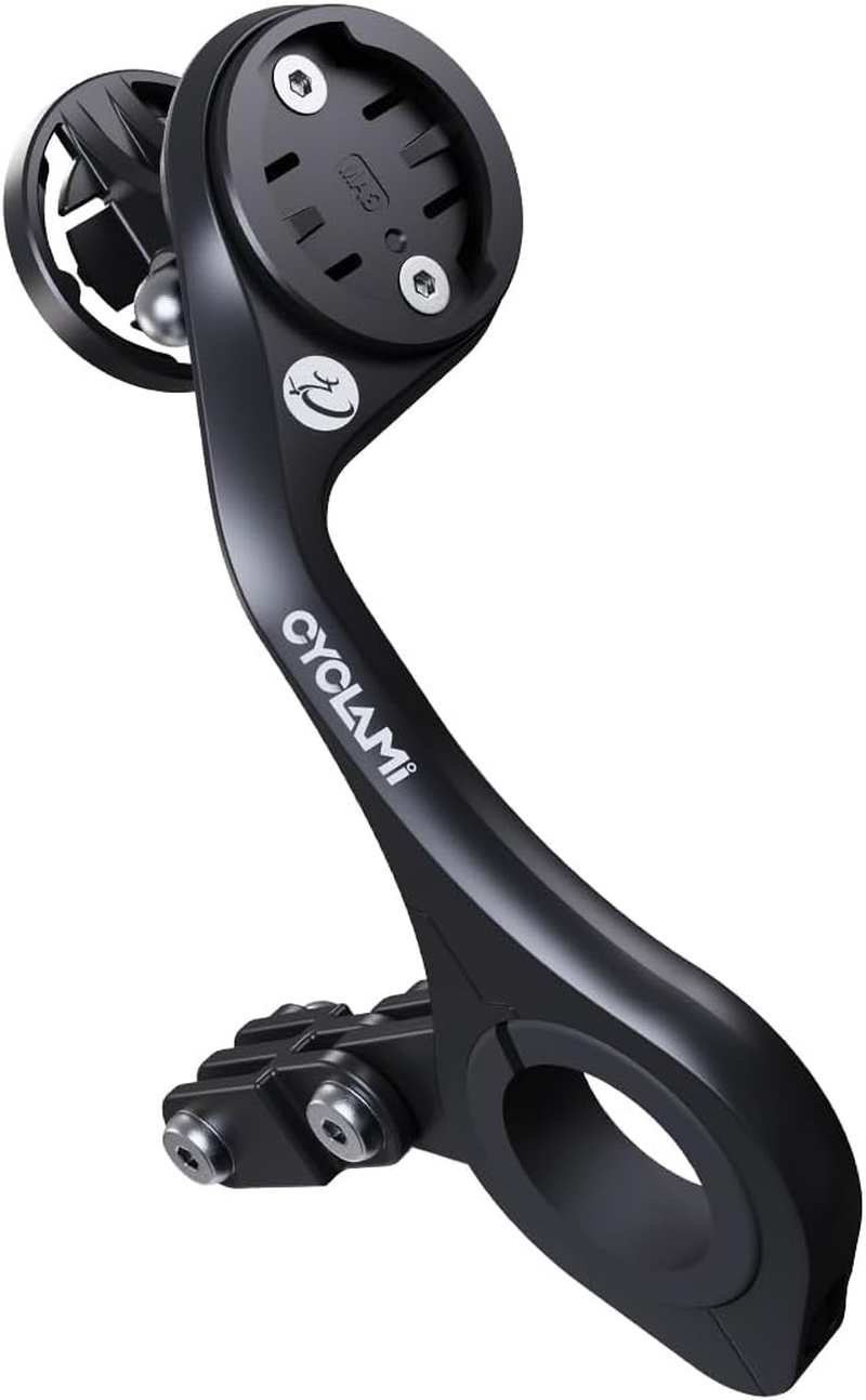 CYCLAMI Out Front Bike Mount for Garmin, Igpsport, XOSS, Coospo, Magene, CYCPLUS Computer, Gopro, Lights - Multi-Position Adjustable Extension Holder Fits 25.4/31.8Mm Handlebars (M5) image number 1