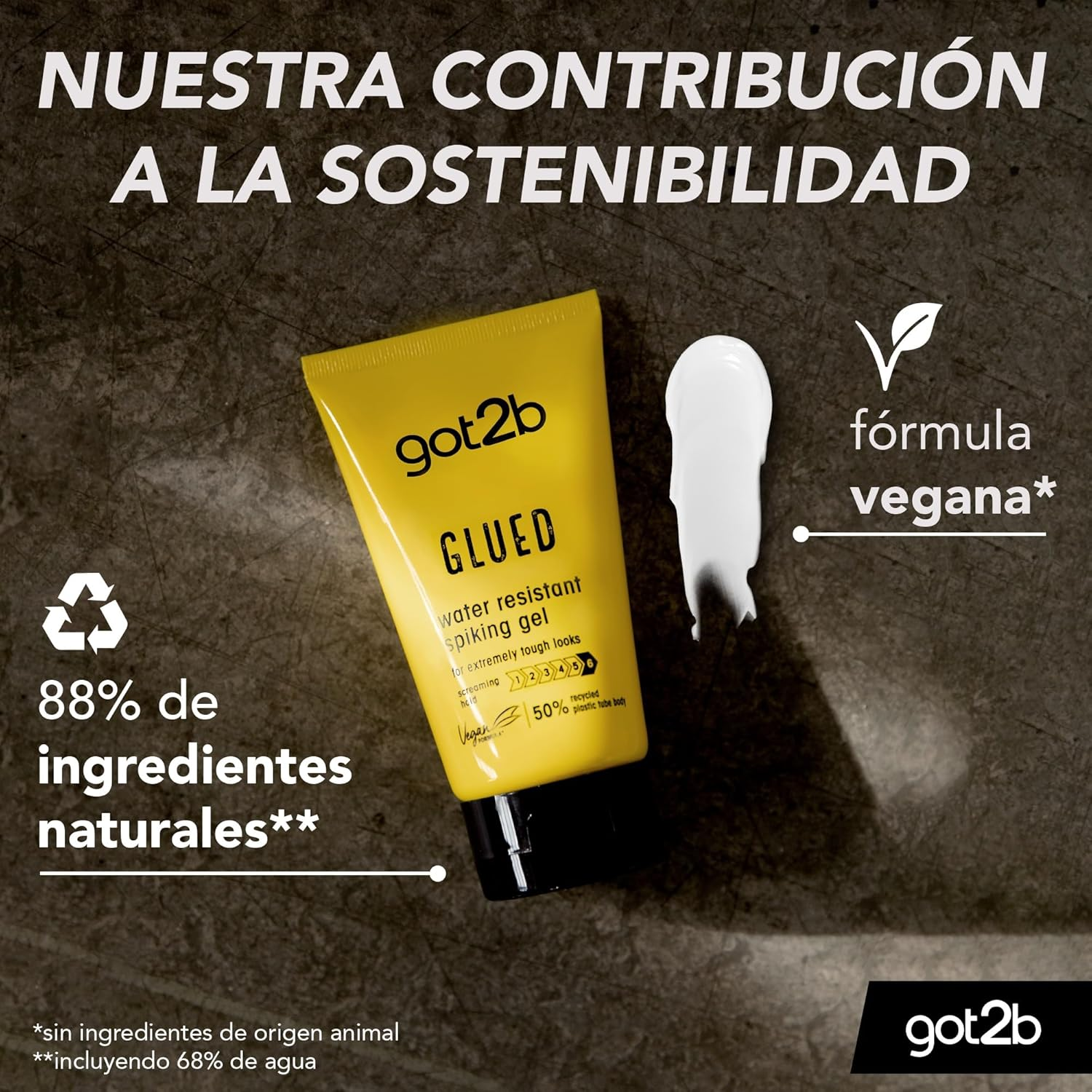 Schwarzkopf Got2B Glued Spiking Glue Hair Gel, Water Resistant, Strong Hold for up to 72 Hours, 150 Ml,Package May Vary image number 5