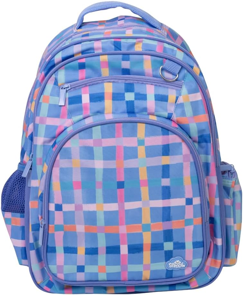 Big Kids Backpack, Kids Backpack, Schoolbag,School Bag, School Backpack - Pastel Plaid