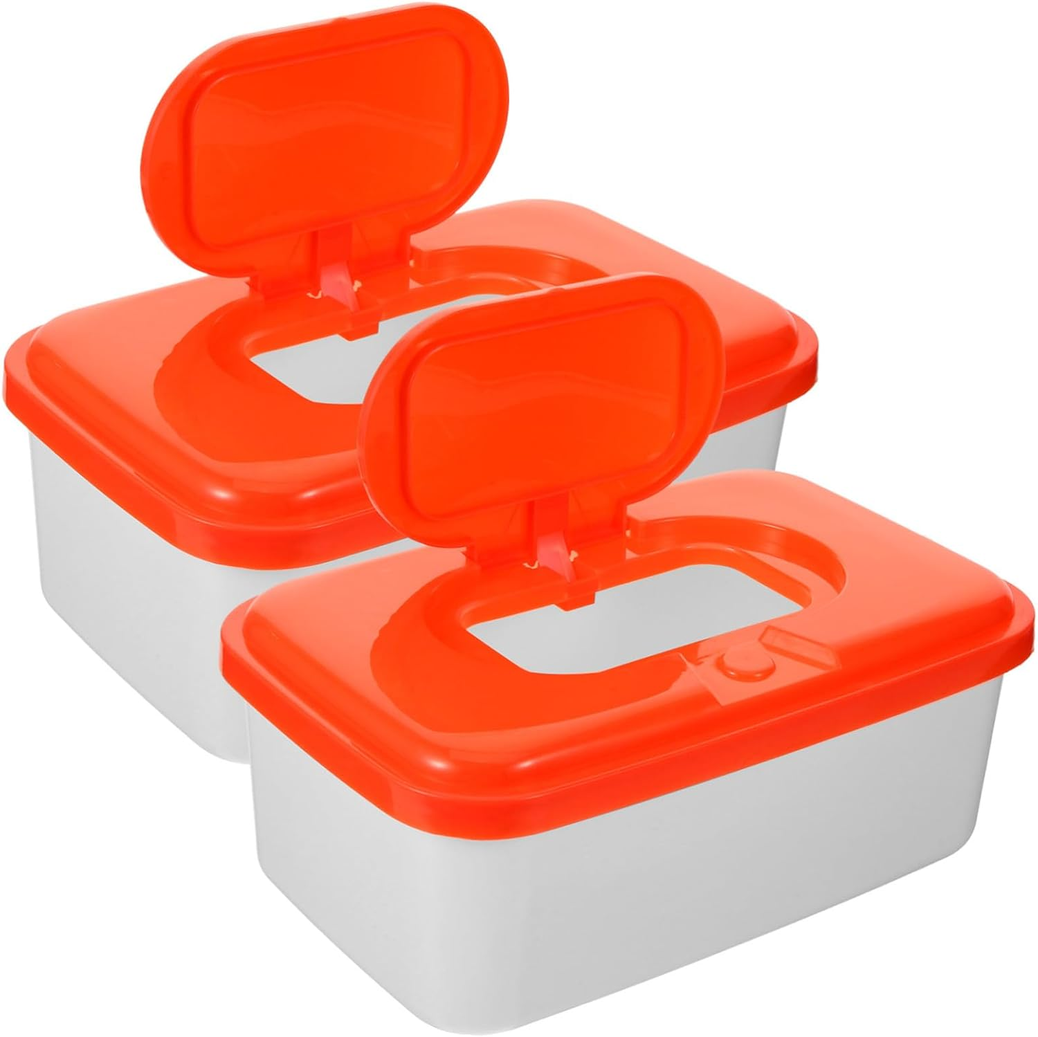 Baby Wipes Dispenser 2Pcs High-Profile Pp Plastic Wet Wipe Container Tissue Holder Portable for Travel Use Random Color image number 5