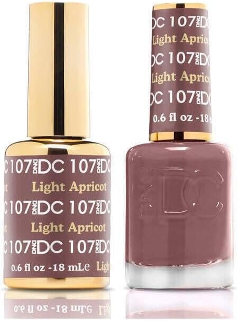 DND 107 Light Apricot - DC Collection Gel & Lacquer Duo 18Ml