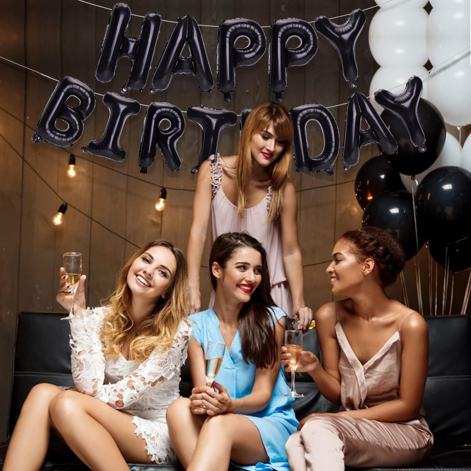 PIGETALE Happy Birthday Balloons Banner