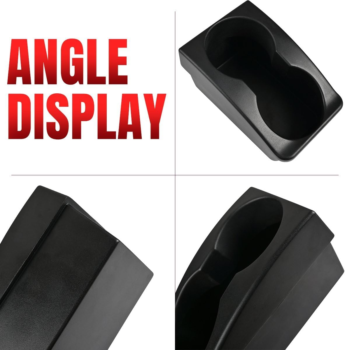 OICCTBF Center Console Cup Holder for Porsche Boxster 996 986 911 1997-04 for Porsche Carrera 1999-2004,Center Console Beverage Drink Insert for Most Standard Sized Cups image number 2