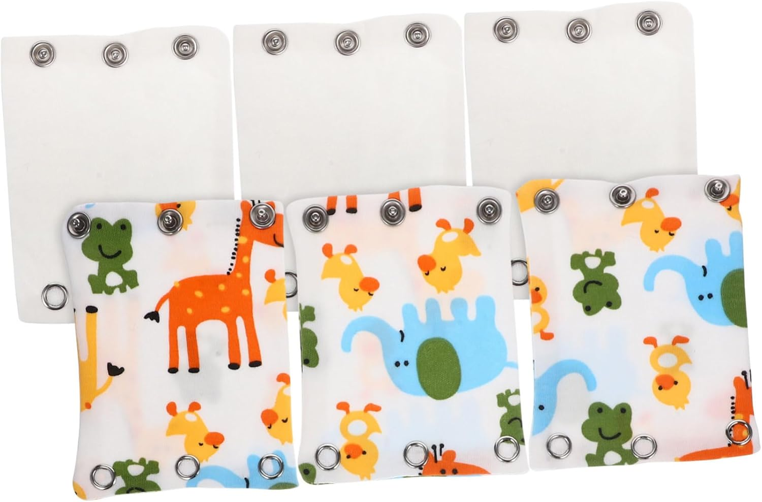 6Pcs Hoodie Extensions Jumpsuits Extender Snaps Onesie Sleep Suit Extender Bodysuit image number 4