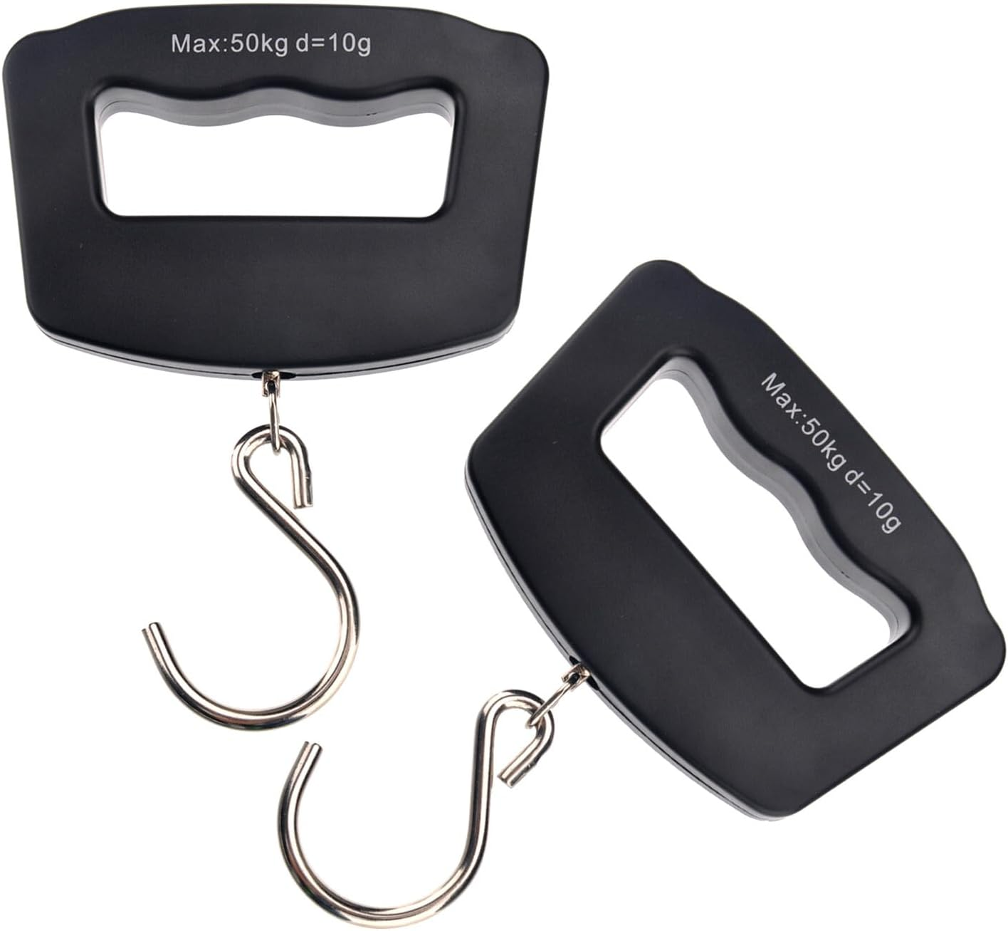 BESPORTBLE 2Pcs Portable Electronic Scale for Luggage Large Handle and Hook Digital Fish Scale Weigher up to Traveling Weighing for Suitcase image number 5