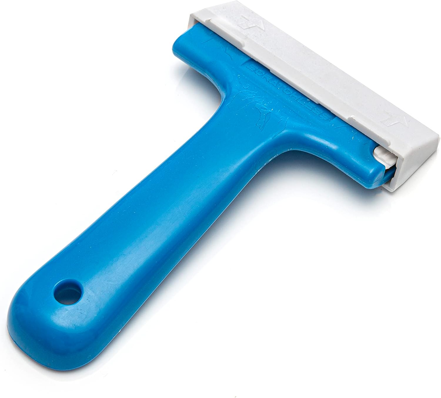 GLASS POLISH (75Mm) SCRATCHLESS Scraper with Double-Edged Stainless Steel Blade, Professional Glass Scraper for Windows, Tiles, Stove Tops, and Any Hard Smooth Surfaces - GP15042 image number 1