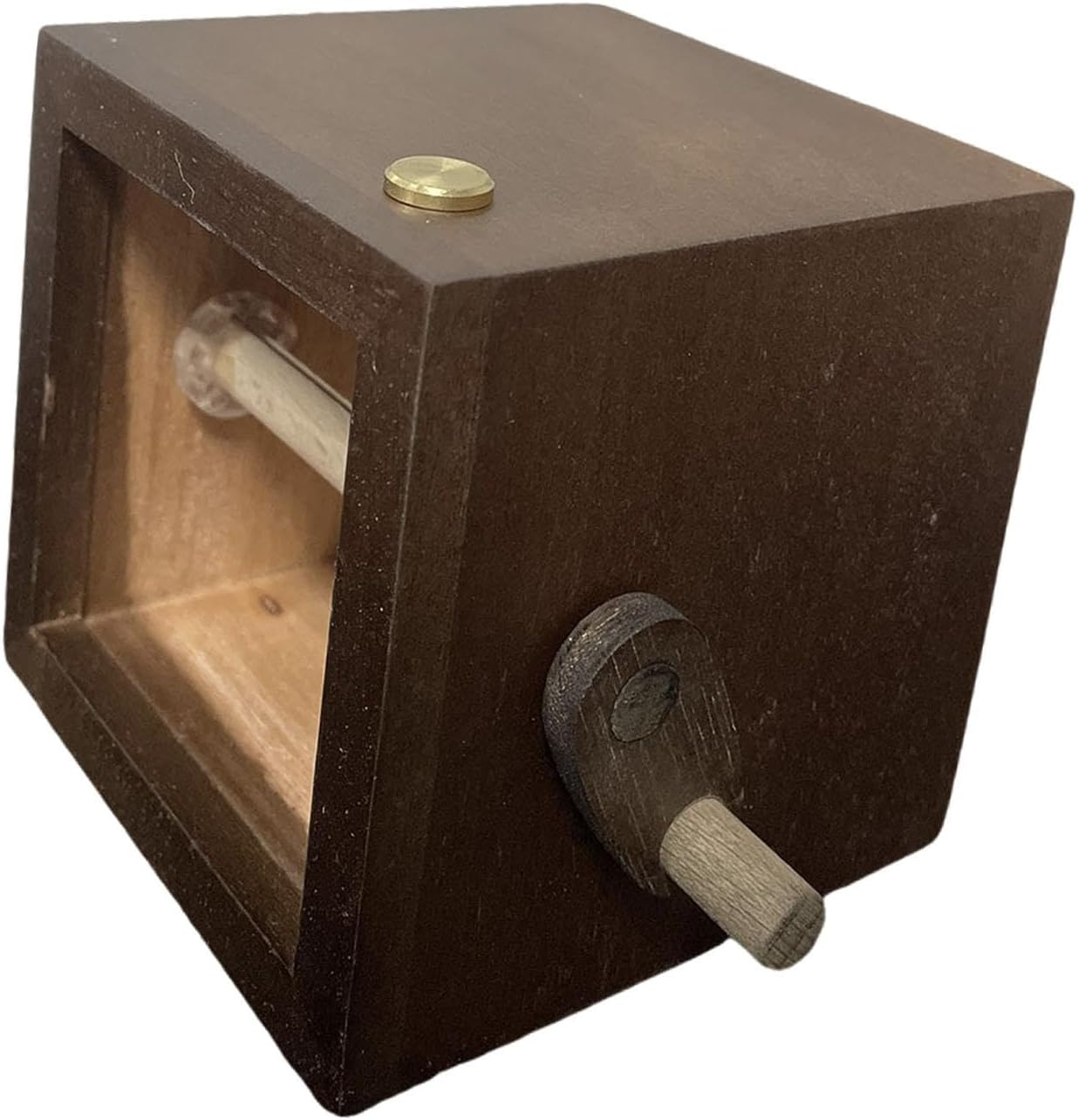 Photo Album Flipbook Hand Crank Photo Animation Machine Image for Wedding, Brown