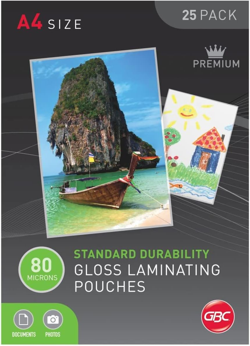 GBC BL80MA4MATTPK50 Laminating Pouch, A4 80 Micron PK50 MATT image number 2