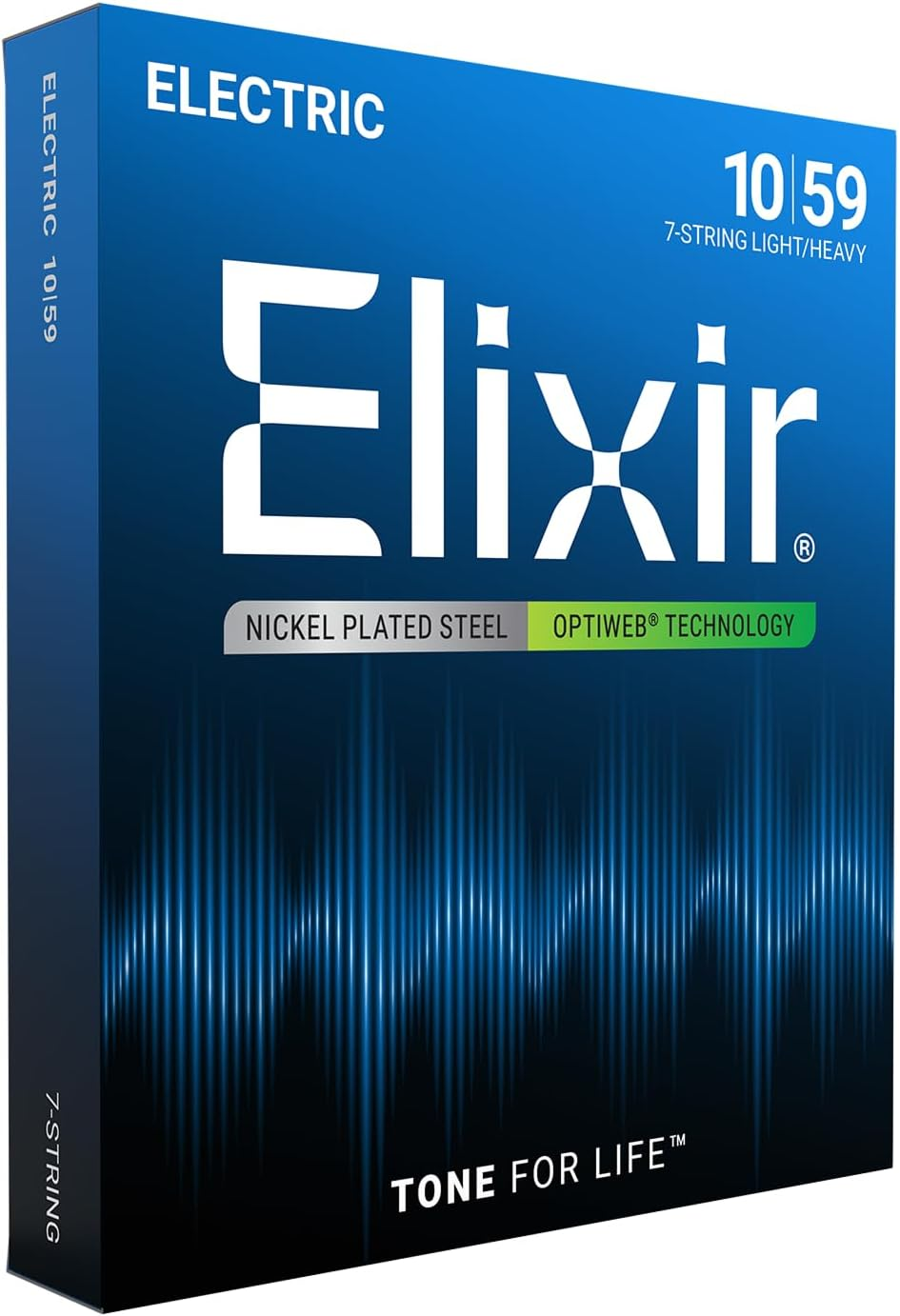 Elixir Strings 16552 Guitar Strings with OPTIWEB Coating, 3 Pack, Light (.010-.046)