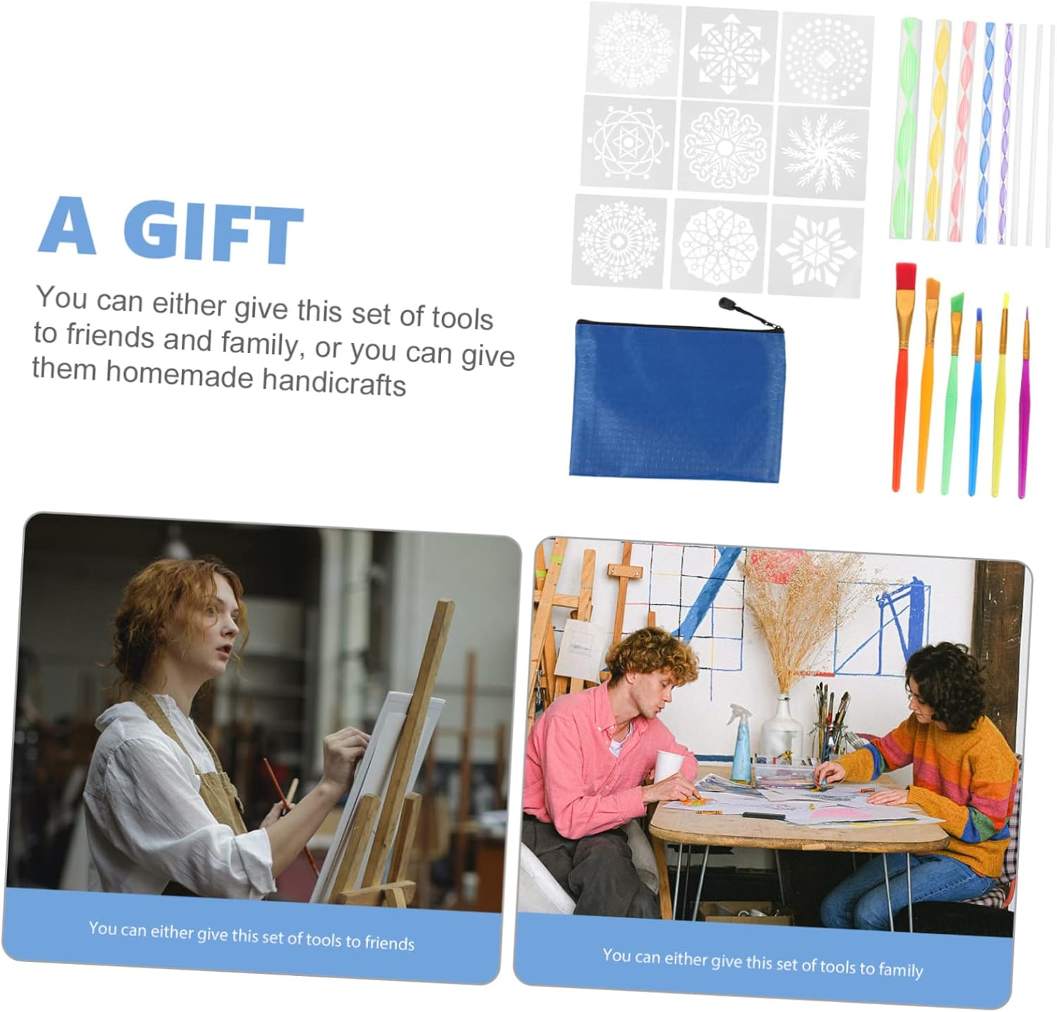 OHPHCALL Professional Mandala Dotting Tool Multi-Function Rocks Painting Kit DIY Art Accessories image number 4