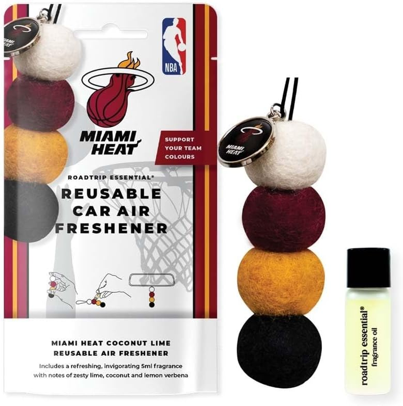 Roadtrip Essential Miami Heat Reusable Car Air Freshener Set image number 2