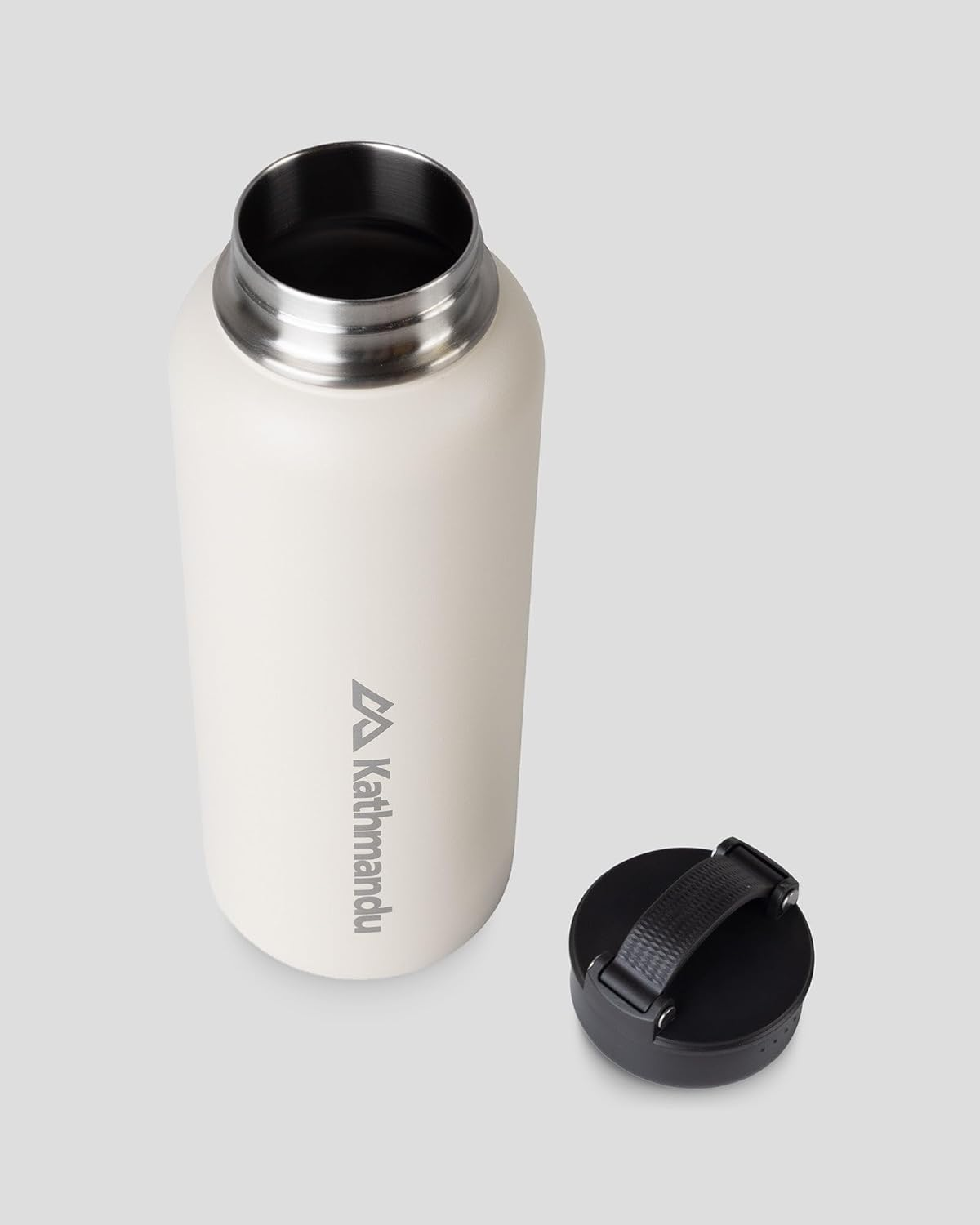 Kathmandu Carry Handle Insulated 1.2L Drink Bottle V2 Unisex Vanilla 1.2LT