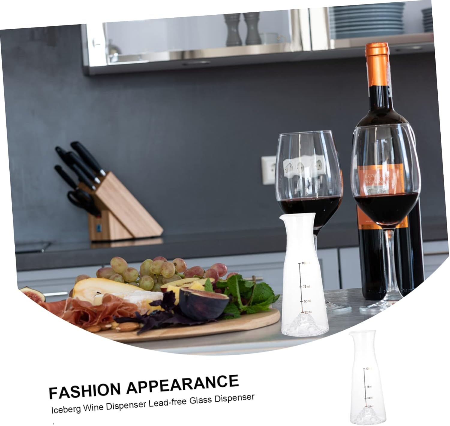 BIUDECO Handheld Wine Decanter Glass Wine Dispenser for Silky Smooth Pouring Easy to Clean and Practical Design image number 6