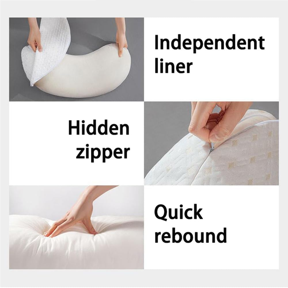 Pregnancy Pillow for Sleeping, Soft Pregnancy Body Pillow with Detachable and Adjustable Pillow Cover ，Support Wedge Pillows Side Sleeper Pregnancy Pillows Support for HIPS, Backs, Legs image number 2