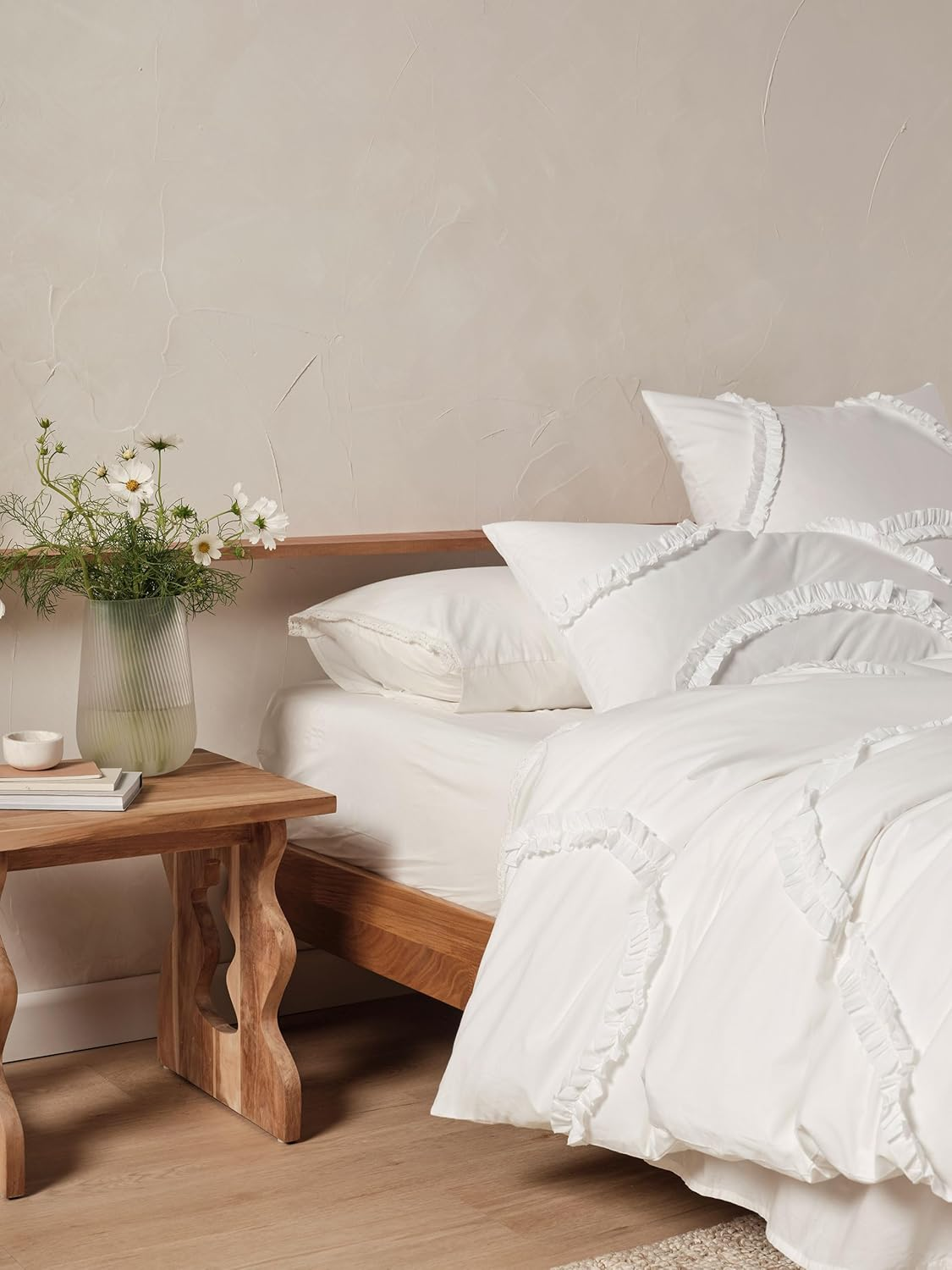 Linen House Gianna Quilt Cover Set, White, King